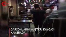 İzmir'de garsonların müşteri kavgasında ortalık savaş alanına döndü