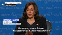 Pence and Harris trade virus critiques in election debate