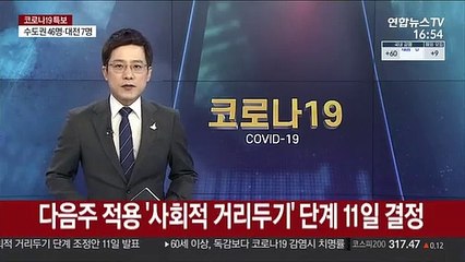 다음주 적용 '사회적 거리두기' 단계 11일 결정