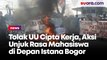 Tolak UU Cipta Kerja, Aksi Unjuk Rasa Mahasiswa di Depan Istana Kepresidenan Bogor