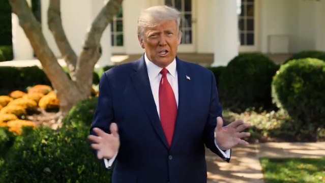 Trump dice que enfermar de COVID-19 fue una bendición