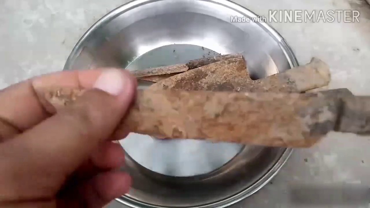 antique rusty knife restoration - Restoration of butchers cleavers - tonka_knife restoration at home