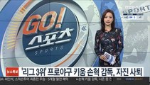 '리그 3위' 프로야구 키움 손혁 감독, 자진 사퇴