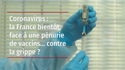 Coronavirus : la France bientôt face à une pénurie de vaccins… contre la grippe ?