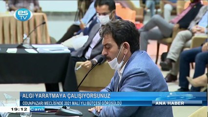 Odunpazarı Meclisinde 2021 mali yılı bütçesi görüşüldü