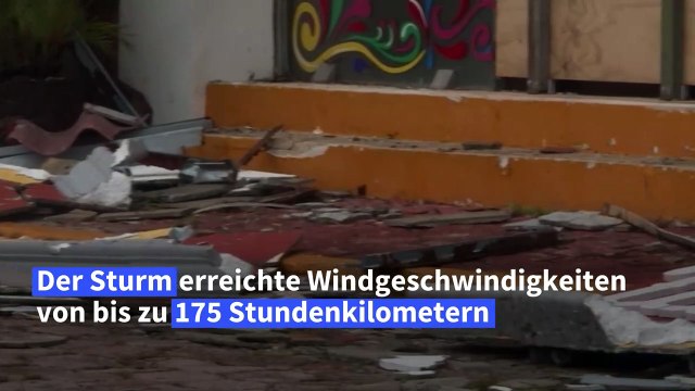 Hurrikan Delta wütet in Cancun