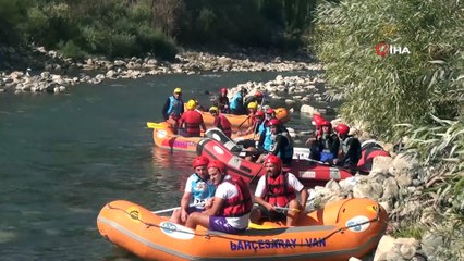 Habur Çayında rafting heyecanı başladı