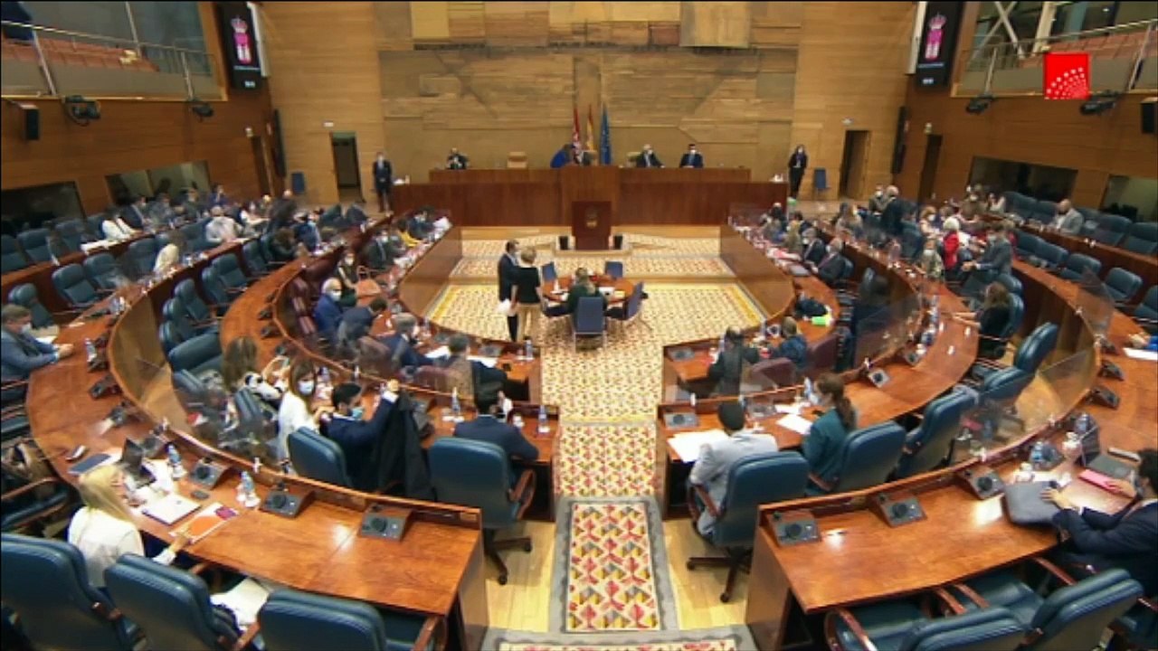La pandemia y la corrupción dominan la sesión de control en la Asamblea de Madrid