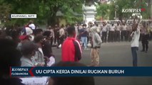 Mahasiswa Demo Tuntut Cabut Pengesahan UU Cipta Kerja