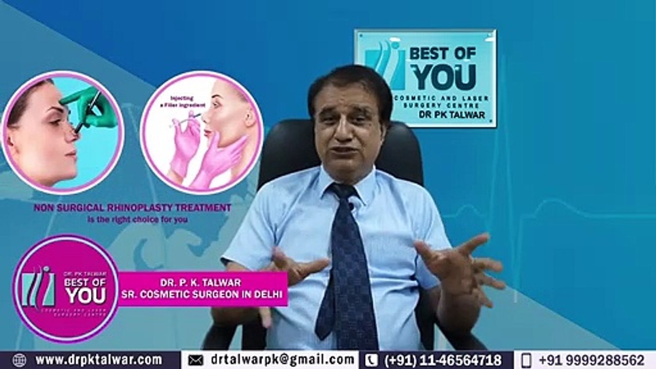 Non Surgical Rhinoplasty Results, Rhinoplasty with Fillers in Delhi Non Surgical by Dr. PK Talwar
