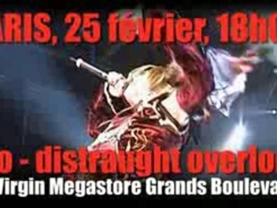 Dio - distraught overlord, dédicace au Virgin de Paris pub