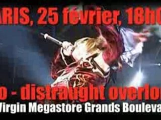Dio - distraught overlord, dédicace au Virgin de Paris pub