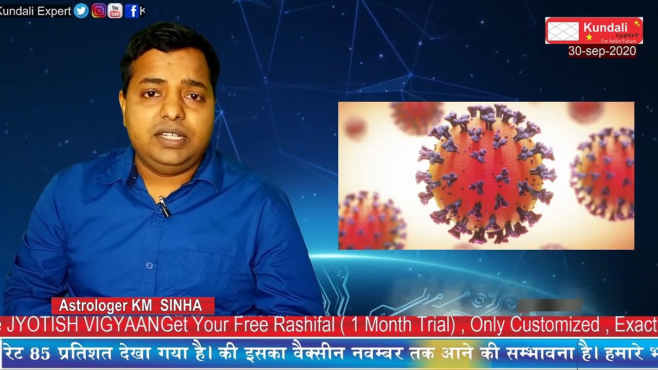Major Prediction for October  November 2020 By Astrologer KM SINHA