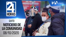 Noticias Ecuador: Noticiero 24 Horas, 08/10/2020 (De la Comunidad Primera Emisión)