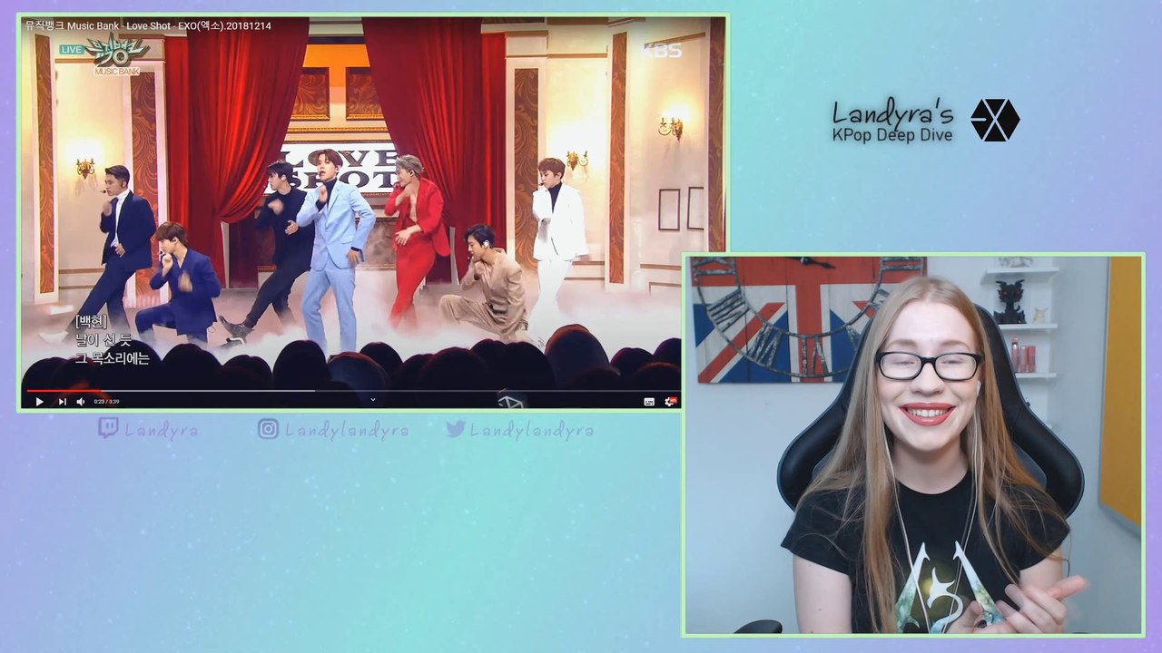 Landyra's Reaction to EXO - Love Shot (Live Performance)