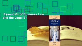 Essentials of Business Law and the Legal Environment Complete