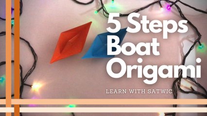 DIY Origami Paper Boat in ONLY!!! 5 Steps?