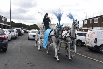 The funeral of 18-year-old Kyle Croston, from Platt Bridge