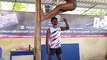 Performing a complete Forward summer salto from the Pole - Tamizhan Mallakhamb Sports Academy