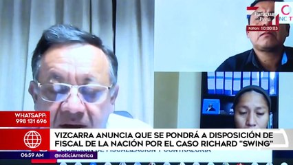 Vizcarra anunció que se pondrá a disposición de fiscal por el caso Richard Swing | Primera Edición (HOY)