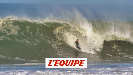 Download Video: Des vagues de folie à Hossegor avec Jérémy Florès et Joan Duru - Adrénaline - Surf