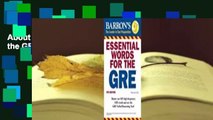 About For Books  Essential Words for the GRE  Best Sellers Rank : #1