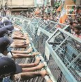 Protesting Murder Of Colleague, BJP Workers Get Beaten Up By Police Kolkata