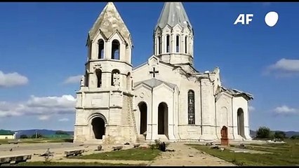 Catedral histórica de Karabaj fue alcanzada por bombardeos