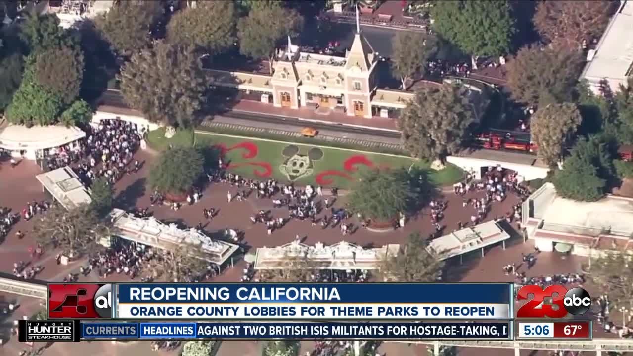 Theme parks across California are continuing to urge governor to allow them to reopen