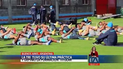 La Tri  tuvo su última práctica y definió la formación  titular