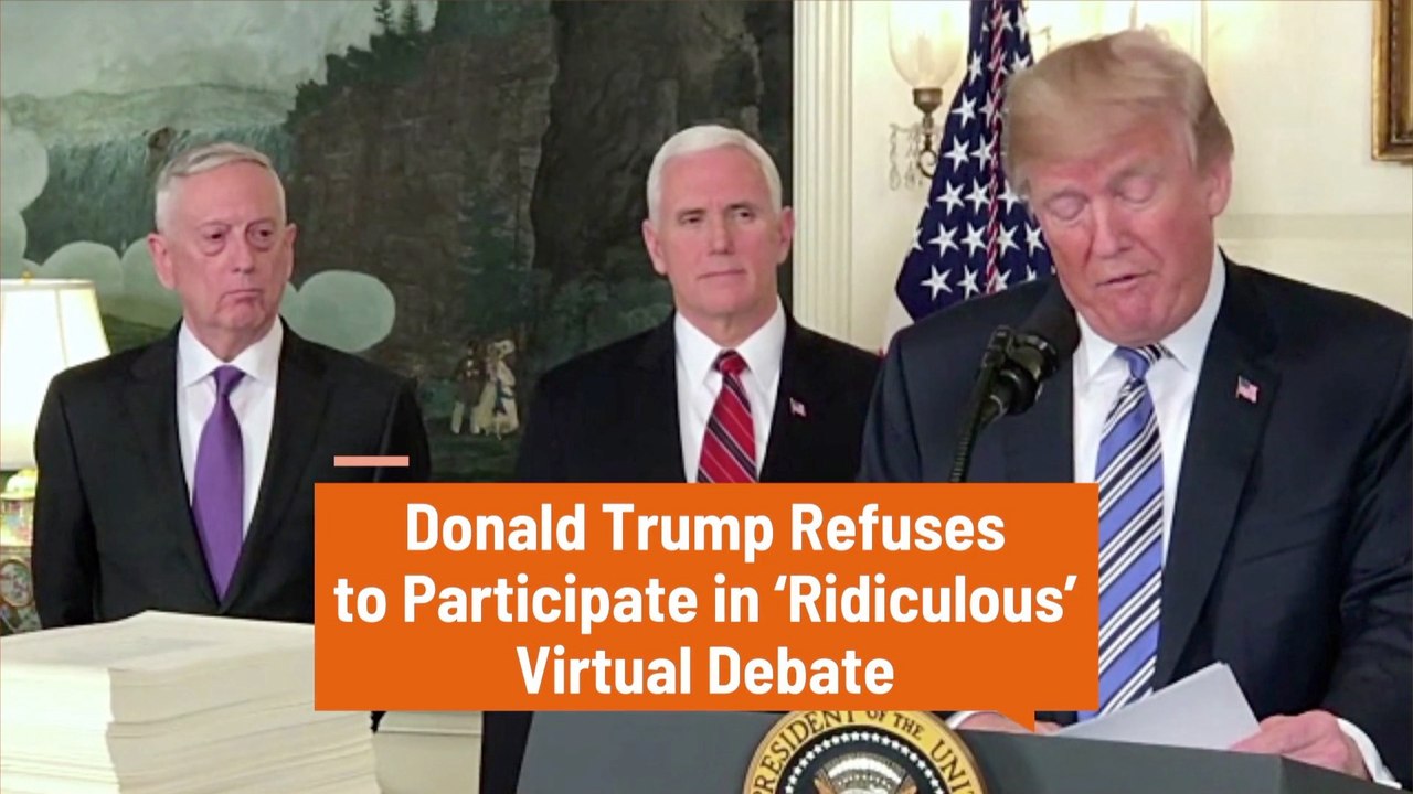 Donald Trump Says NO To Virtual Debate