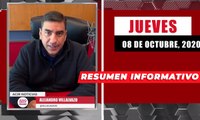 Resumen de noticias jueves 8 de octubre 2020 / Panorama Informativo / 88.9 Noticias