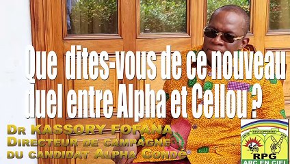 [Présidentielle 2020] Ibrahima Kassory Fofana : ''Cellou croit en chances, Alpha croit en ses acquis"