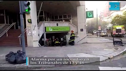 Alarma por un incendio en los Tribunales de 13 y 48
