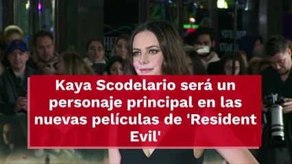 Kaya Scodelario será un personaje principal en las nuevas películas de 'Resident Evil'