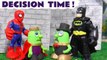 Funny Funlings Decision Time with Marvel Avengers and DC Comics Batman Superheroes in this Family Friendly Full Episode English Toy Story for Kids from Kid Friendly Family Channel Toy Trains 4U