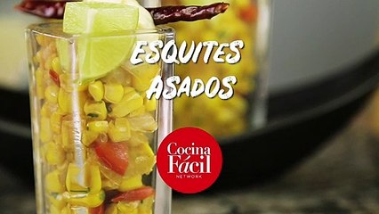 Esquites asados receta fácil