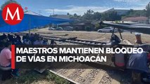 Mantienen bloqueo a vías del tren en Michoacán; estiman pérdidas por 350 mdp