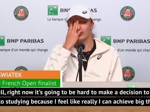 Swiatek believes she can achieve 'big things' in tennis