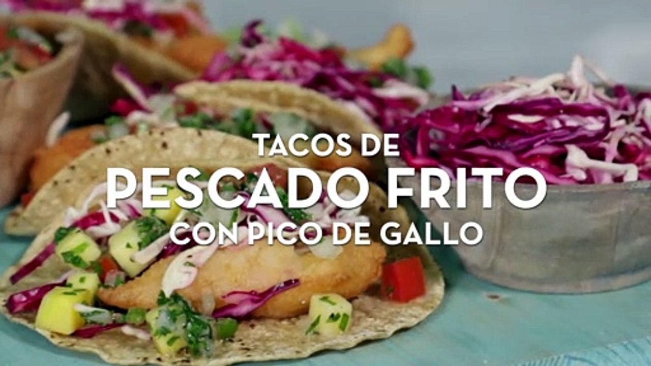Ricos TACOS DE PESCADO con pico de gallo