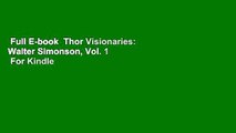 Full E-book  Thor Visionaries: Walter Simonson, Vol. 1  For Kindle