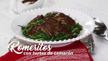 Romeritos con tortitas de camarón