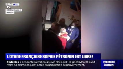 Les premières images de l'otage française Sophie Pétronin libre