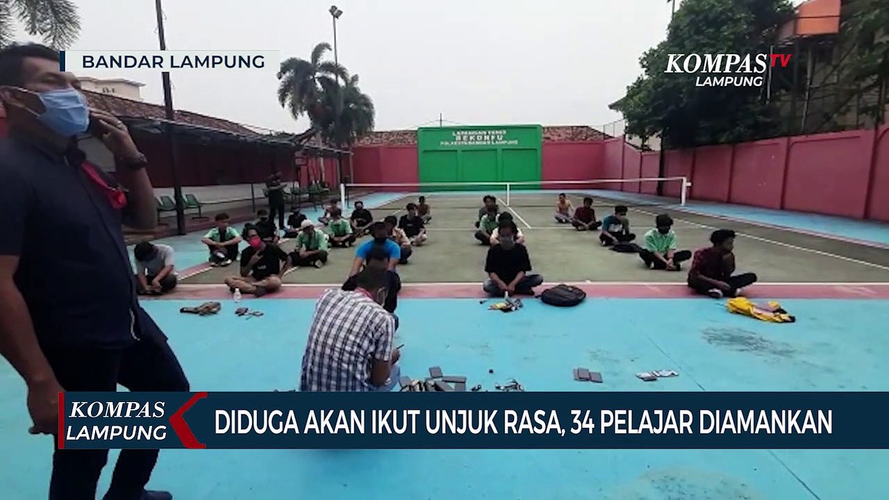 Diduga Terlibat Unjuk Rasa Tolak Omnibus Law, 34 Pelajar Diamankan