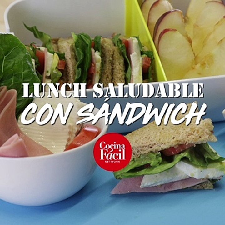 Prepara un lunch saludable con sándwich