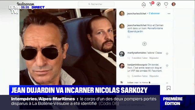 Les premières images de Jean Dujardin en Nicolas Sarkozy dans Présidents , le prochain film d'Anne Fontaine