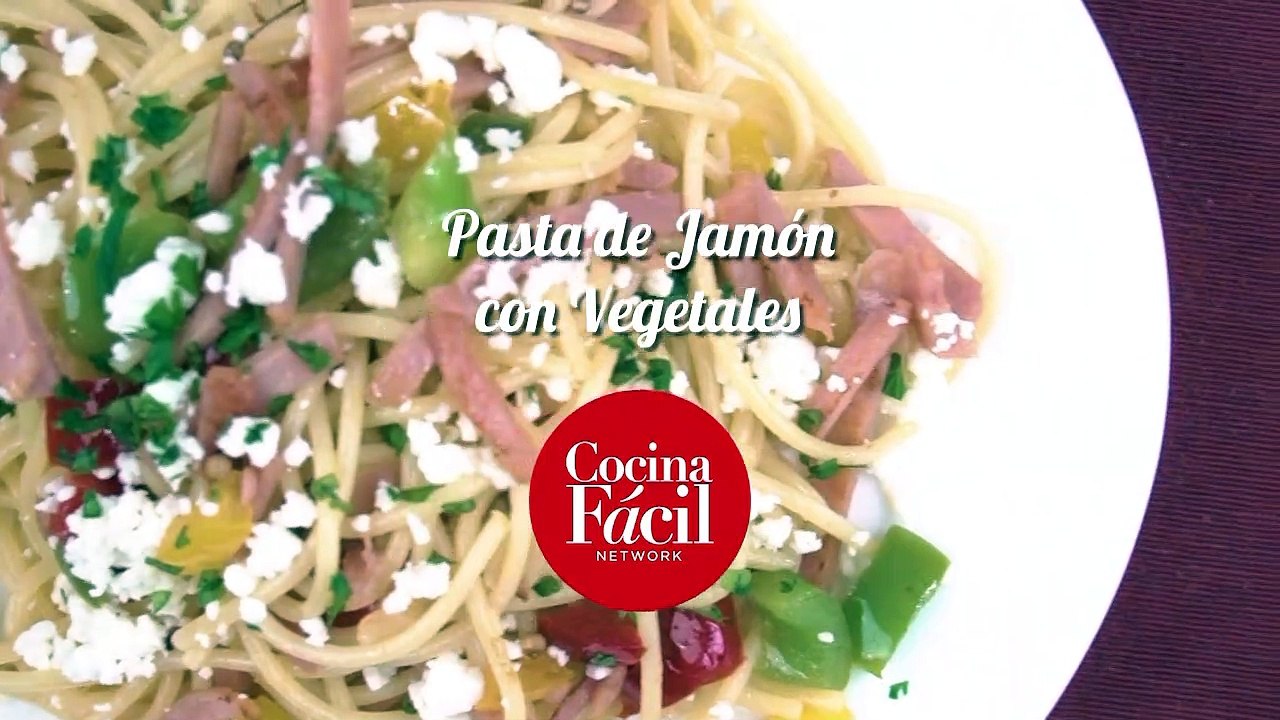 Cómo hacer pasta de jamón y verduras