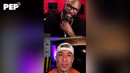 Kris Lawrence talks to his idol Wanya Morris of Boys II Men, sings for him