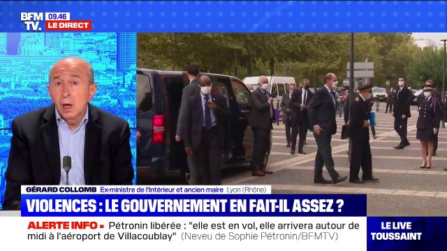 Gérard Collomb considère que Gérald Darmanin n'a pas tort lorsqu'il parle d'ensauvagement de la société