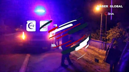 Çekici trafik levhasına ok gibi saplandı! Burnu bile kanamadan kurtuldu